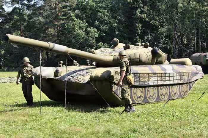 安庆部队充气坦克